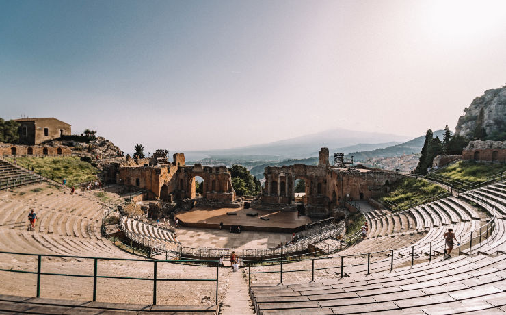 Grieks theater in Taormina op Sicilië