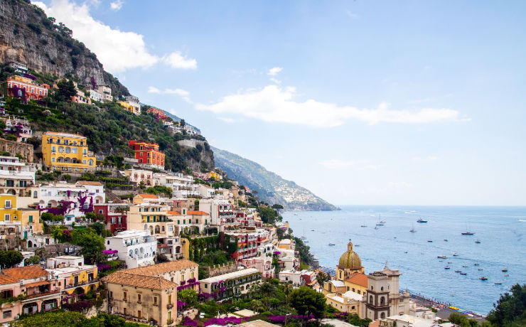 Positano langs de Amalfikust