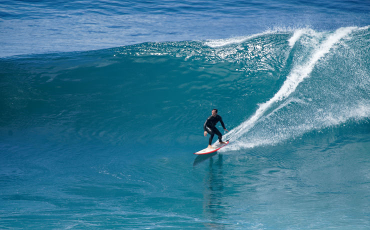 Surfen bij Madeira