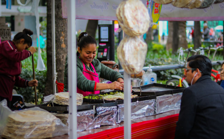 De geuren van Mexican streetfood zijn fantastisch