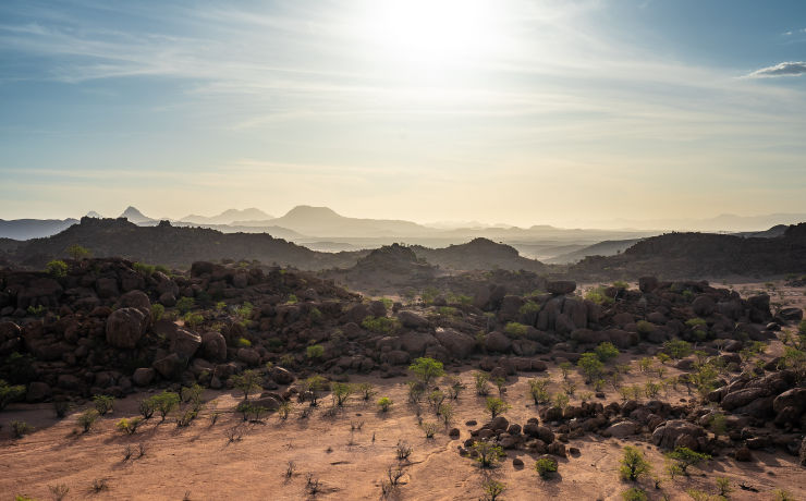 De natuur is prachtig in Namibië