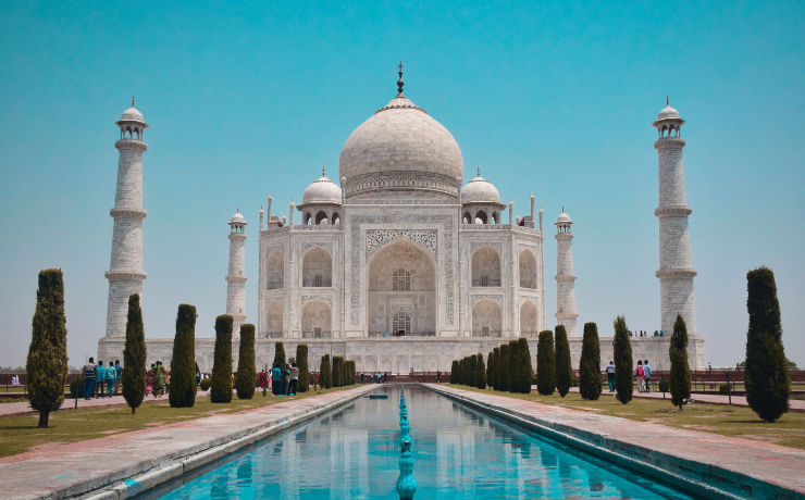 Het Taj Mahal in India