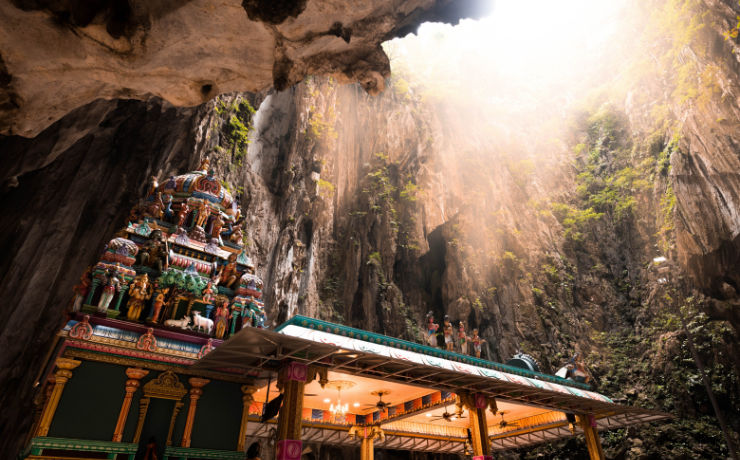 Ten noorden van Kuala Lumpur vind je de Batugrotten