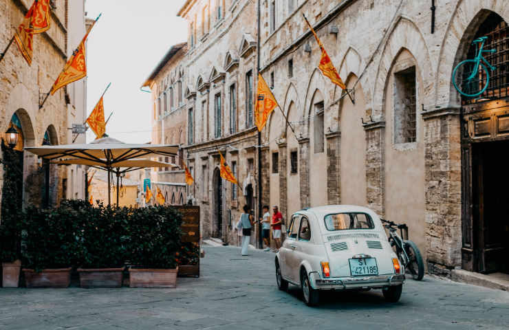 Fiat 500 rondreis Toscane