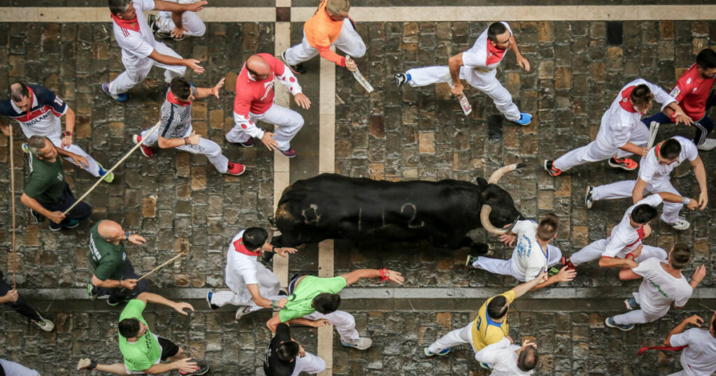 Pamplona tijdens de San Fermínfeesten